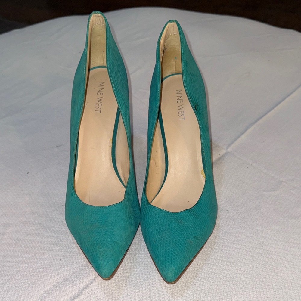 Nine West Turquoise Heels